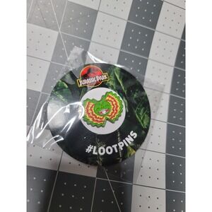 Jurassic Park 2018 Dilophosaurus Pin Lootpins Loot Crate Exclusive New